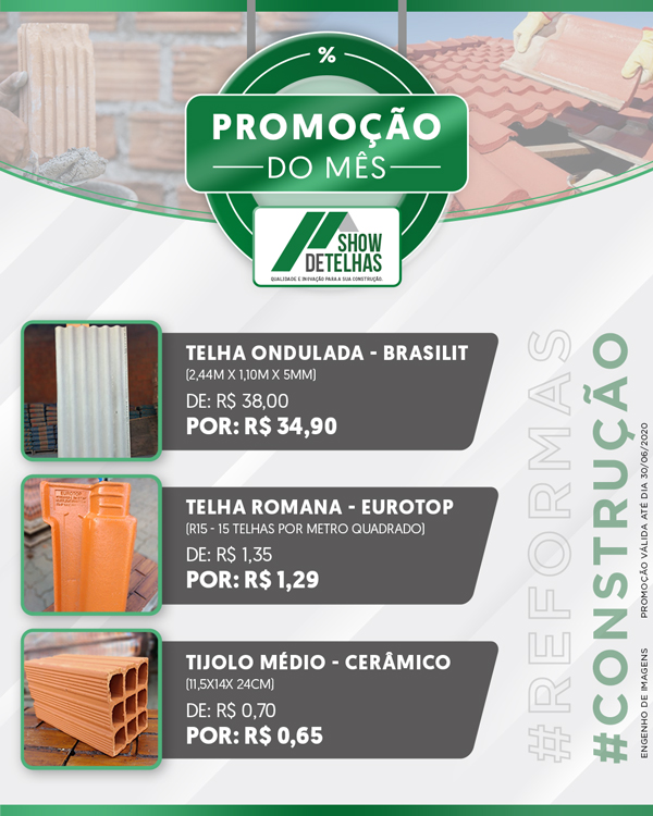 Promoções do mês de junho!