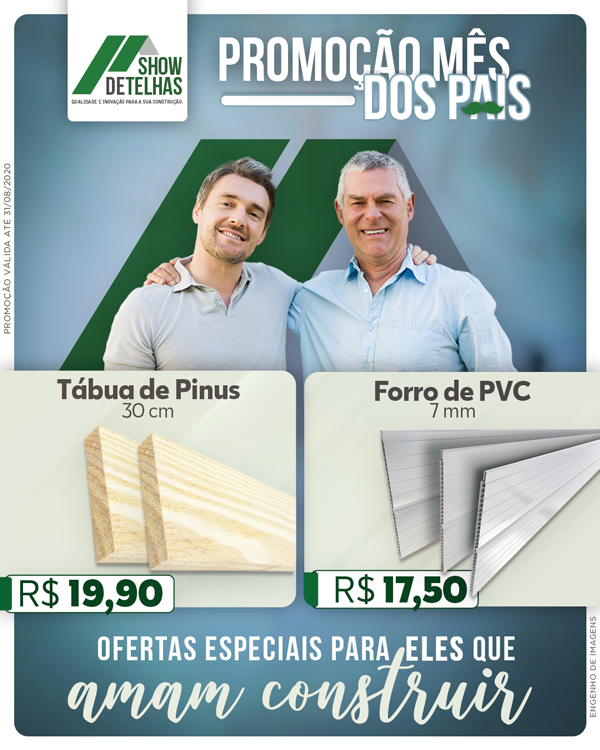 Promoção mês dos pais!