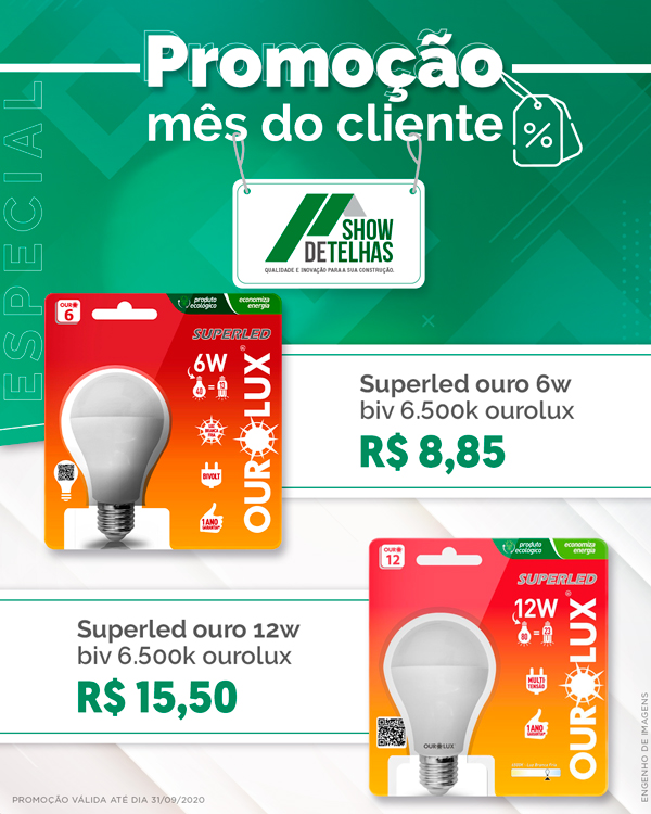 Promoção especial de setembro!