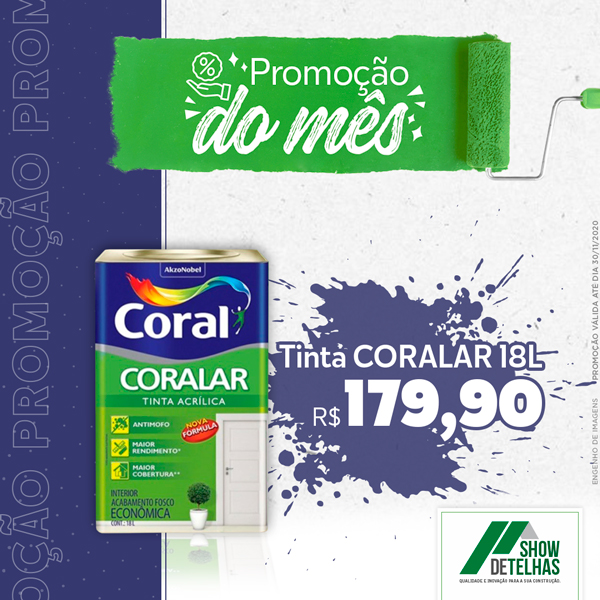 Promoção do mês de novembro!