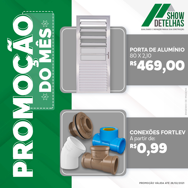 Promoção de fevereiro!