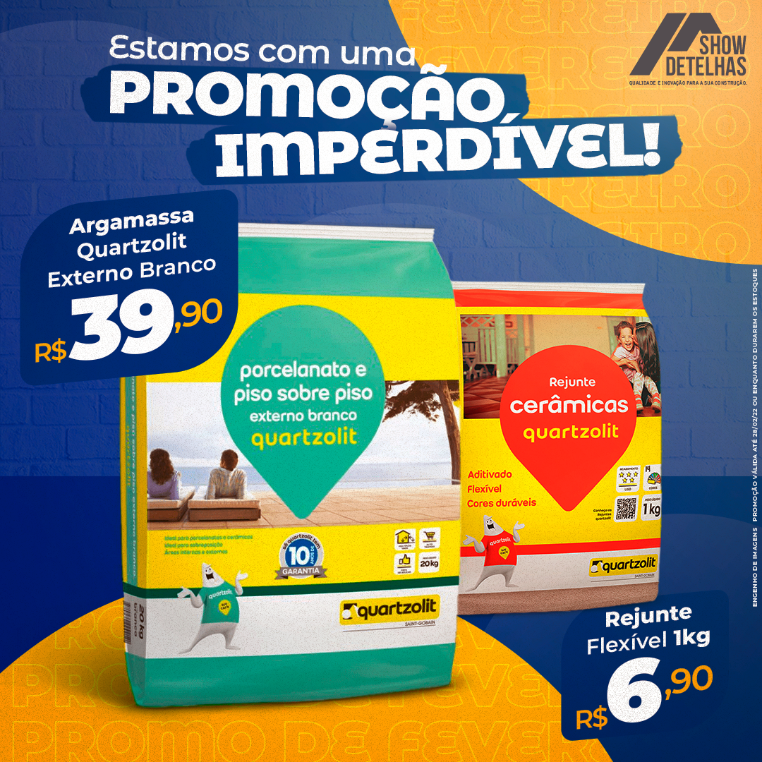 PROMOÇÃO IMPERDÍVEL NA SHOW DE TELHAS!