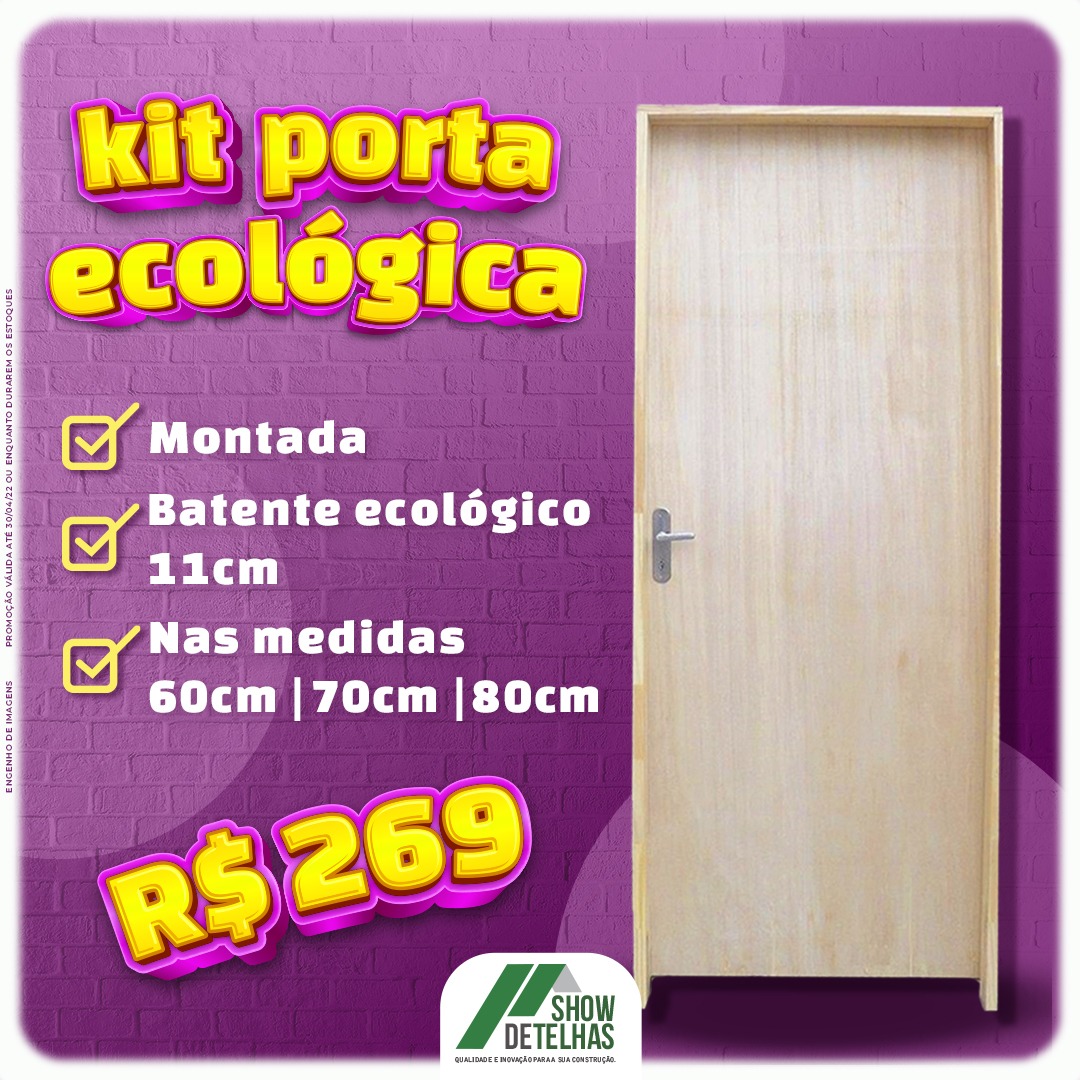 PROMOÇÃO DE ABRIL: KIT PORTA ECOLÓGICA!!!