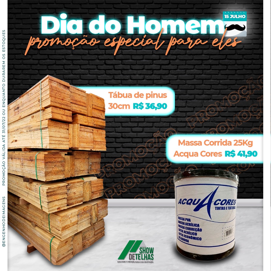 Hoje é o DIA DO HOMEM! 