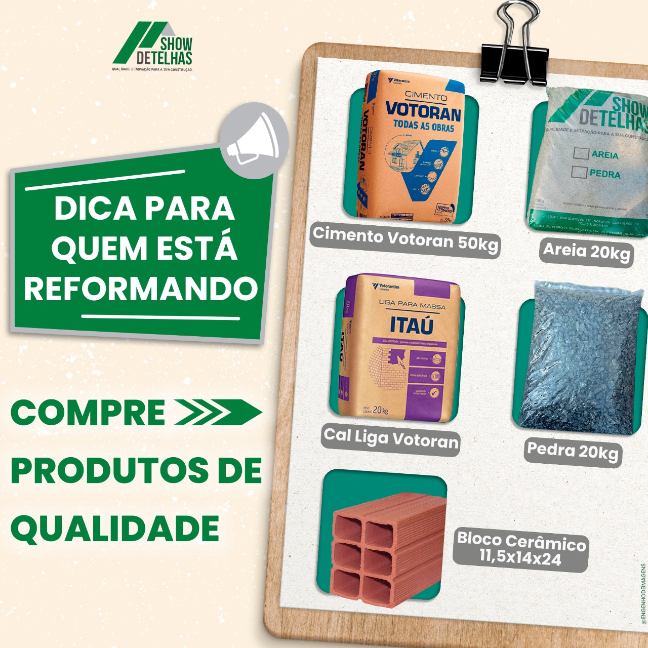 Está no meio de uma reforma e precisa encontrar MATERIAIS de QUALIDADE? 