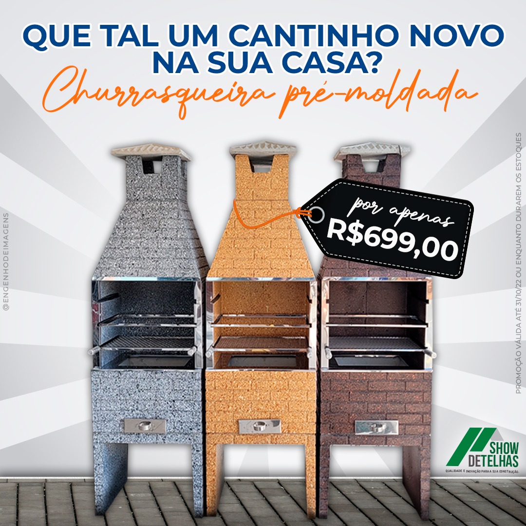 Que tal investir em um CANTINHO para o CHURRASCO no seu imóvel? 