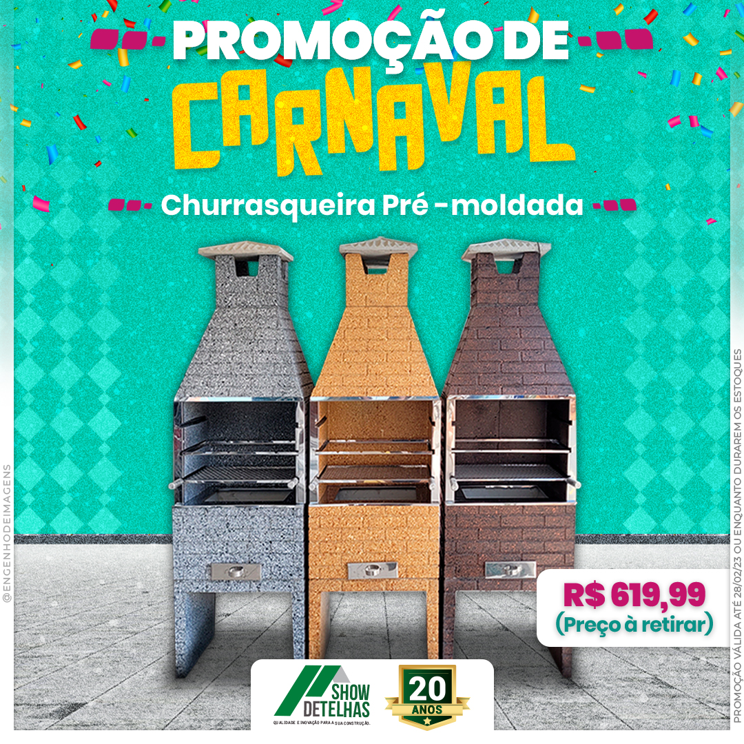 Na SHOW DE TELHAS já estamos em clima de CARNAVAL!