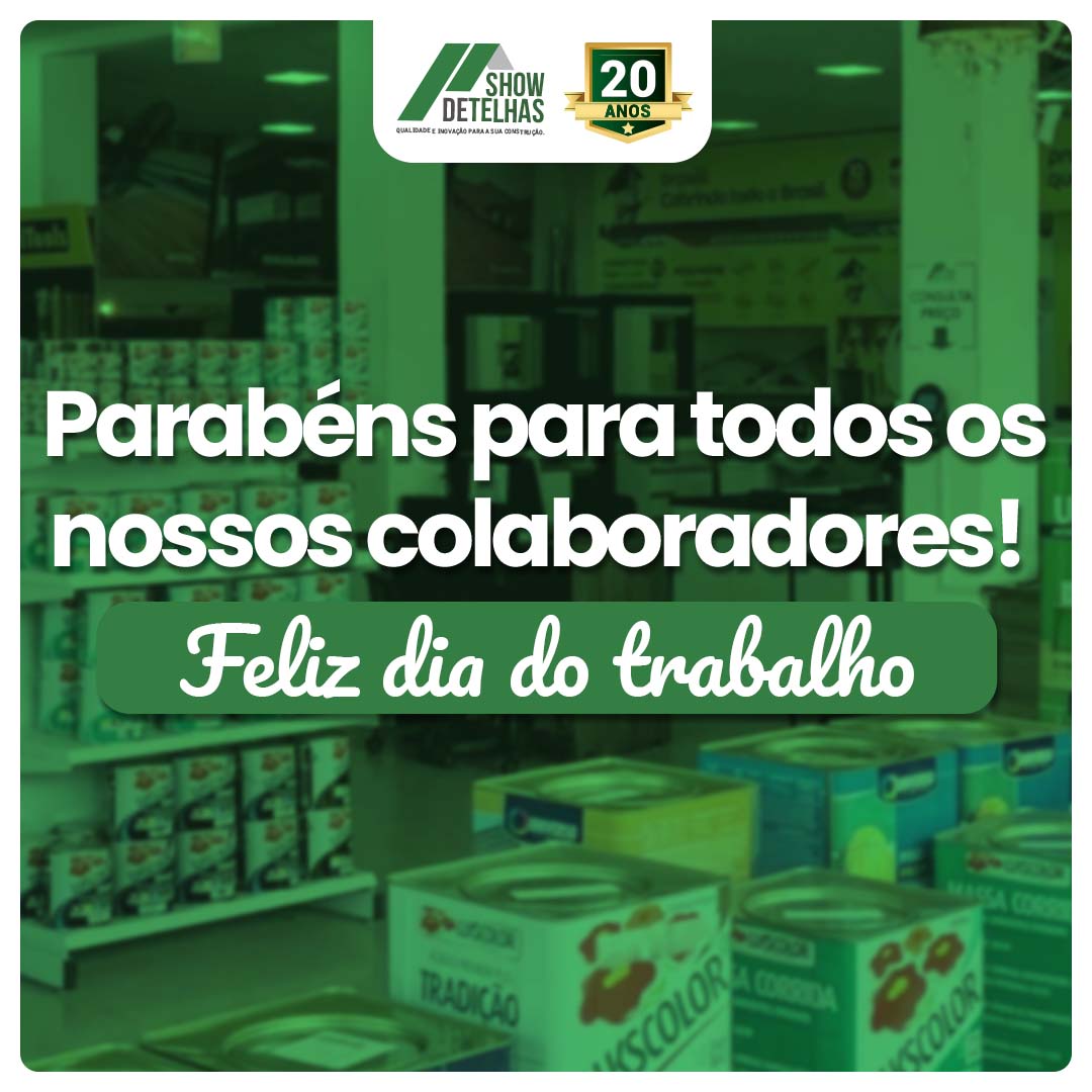 Feliz dia do trabalho!