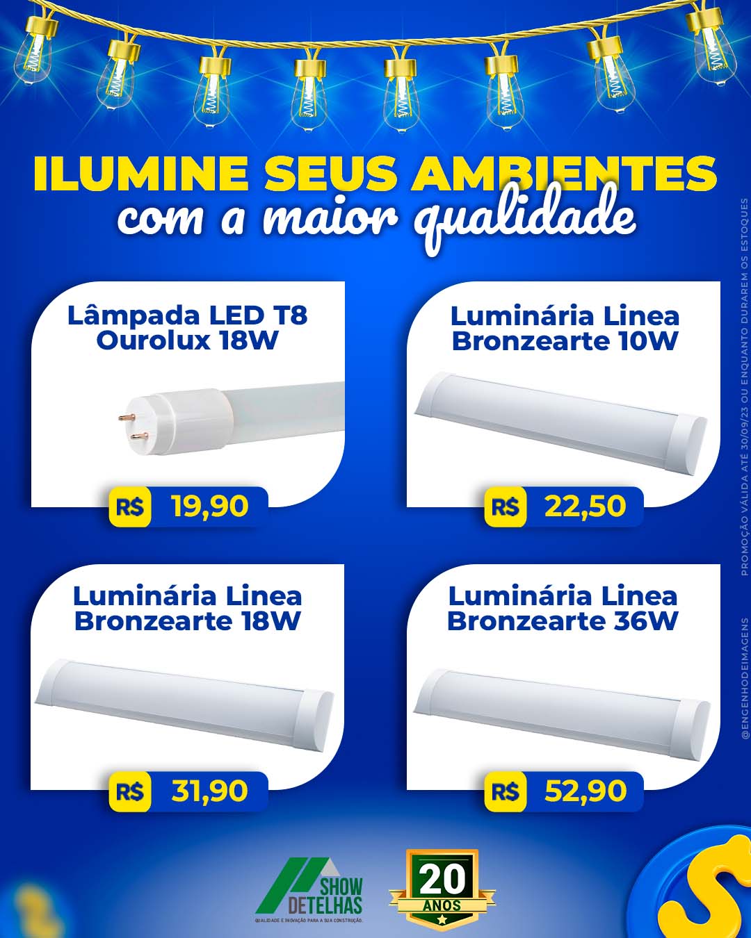 Conheça nossas lâmpadas e luminárias