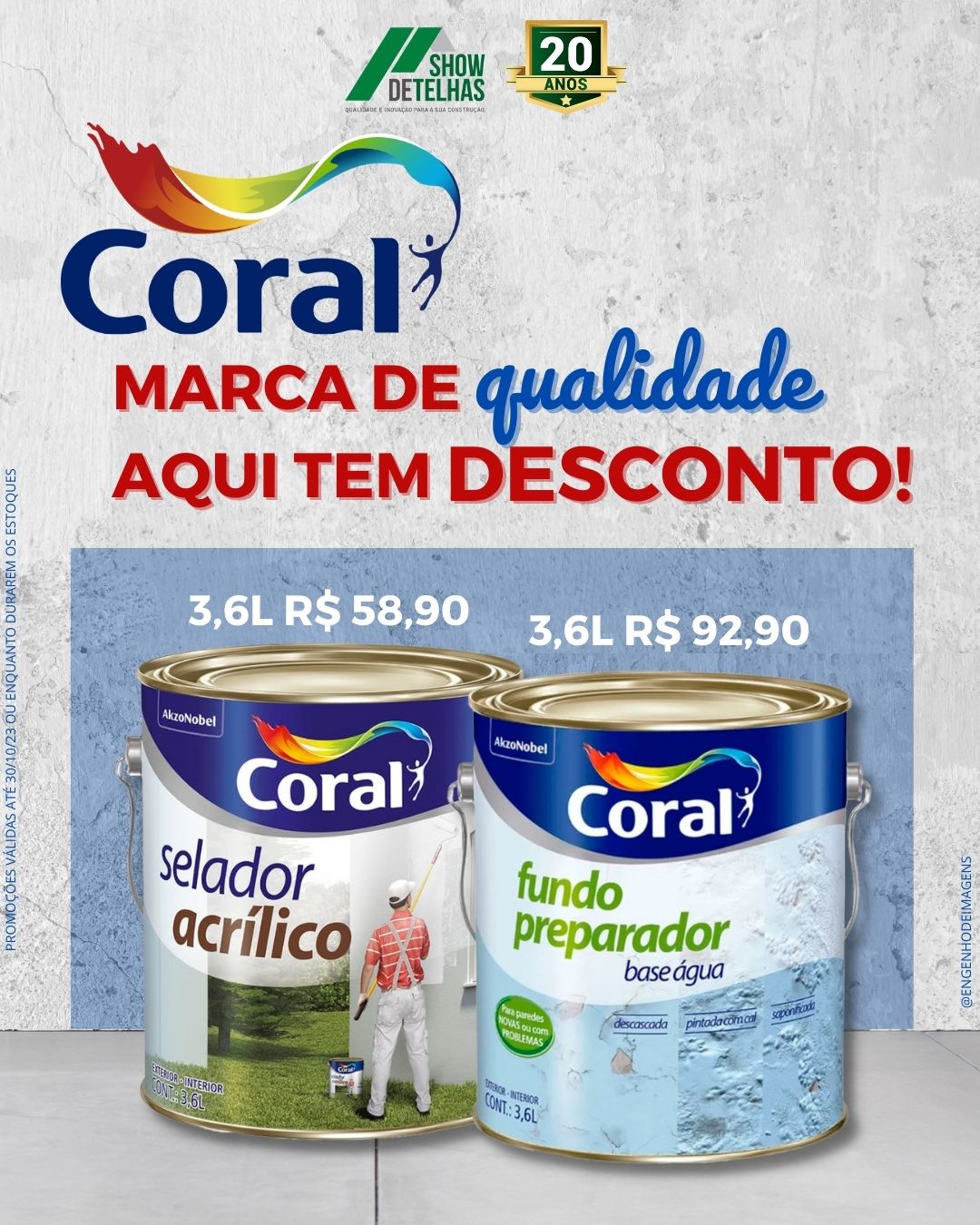 Desperte a beleza do seu espaço com a excelência da Coral na SHOW DE TELHAS! 