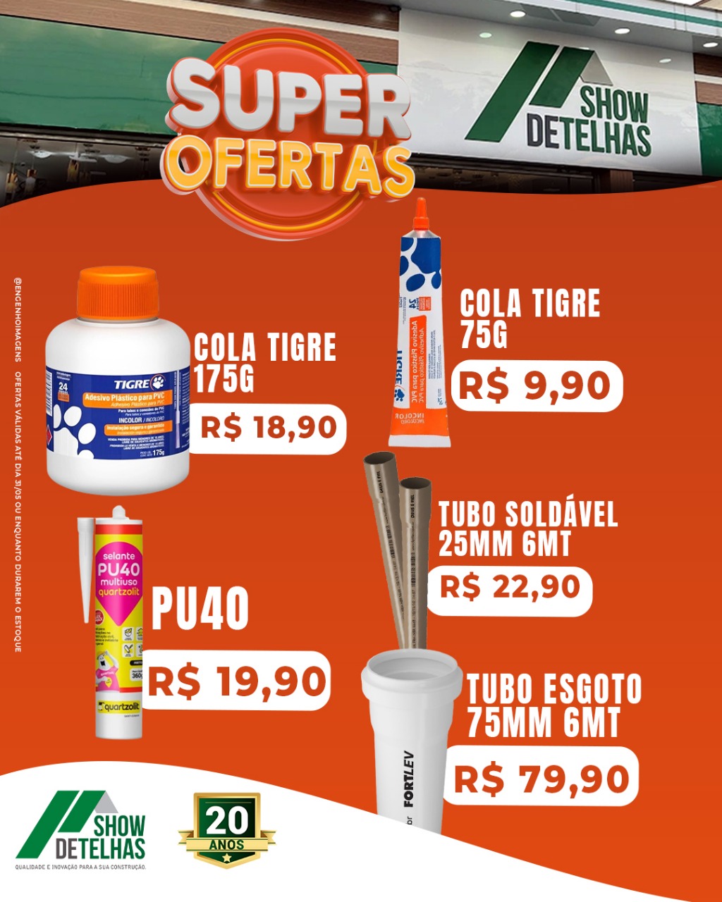 SUPER OFERTAS SHOW DE TELHAS! SUPER OFERTAS SHOW DE TELHAS!