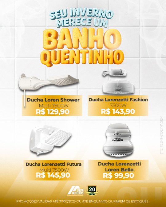 Cansado de tremer de frio na hora do banho?