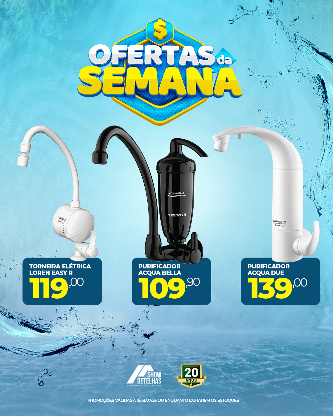  Cansado de água fria ou sem qualidade na sua casa?