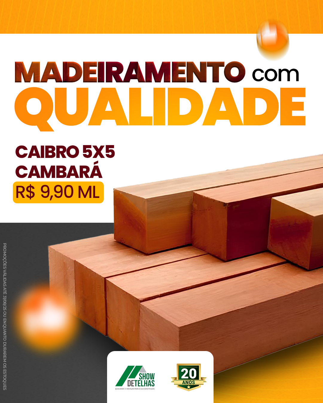 MADEIRAMENTO COM QUALIDADE DE VERDADE É AQUI!