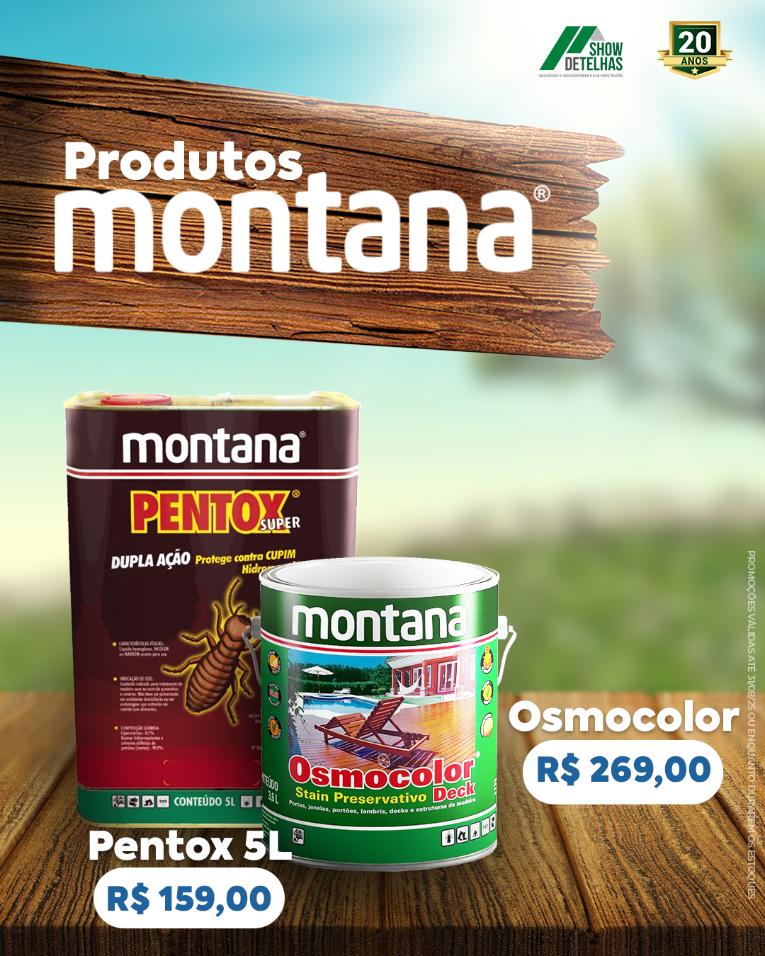 Proteção e durabilidade para a sua madeira começam com a escolha certa!