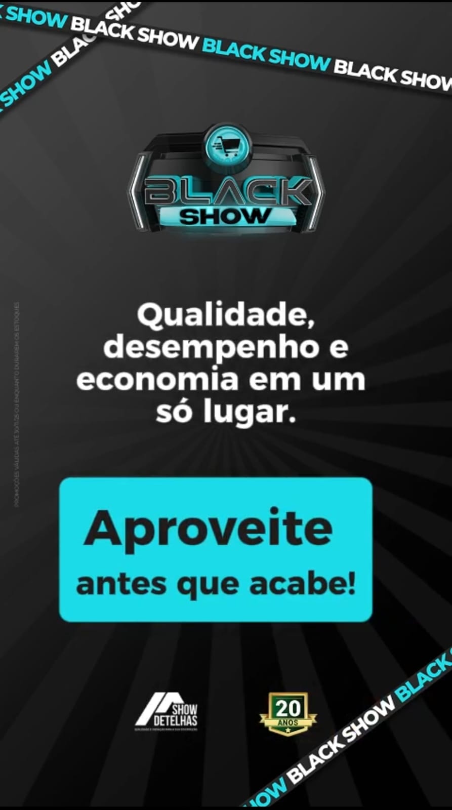 Chegou o momento mais esperado do ano: o BLACK SHOW!