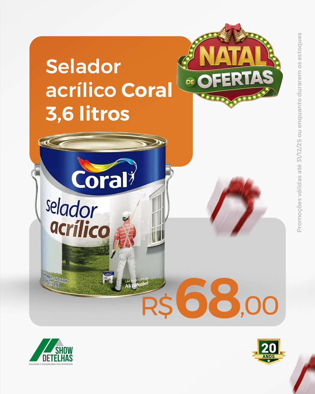  Natal de ofertas: presenteie sua obra com qualidade e economia!
