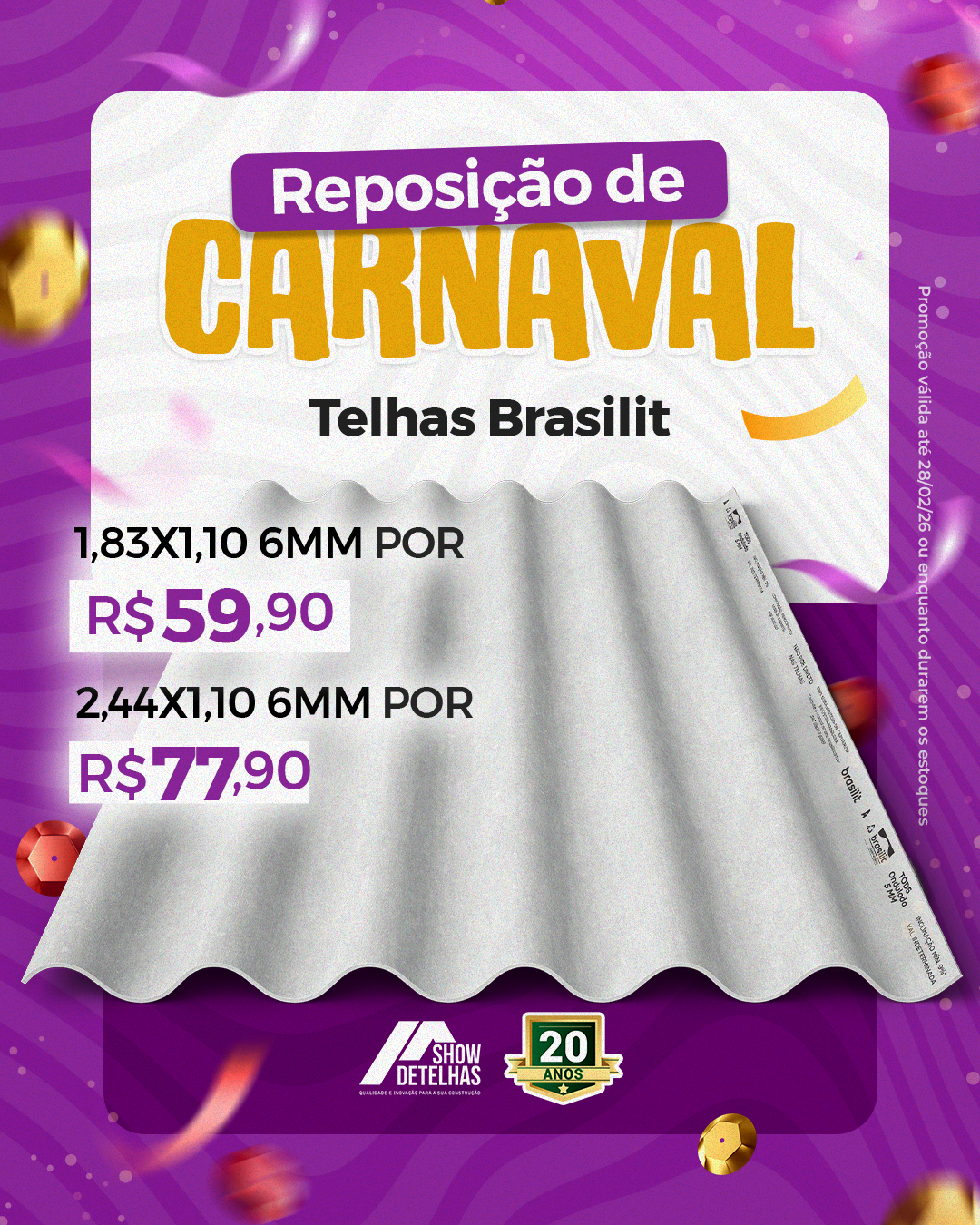 O único bloco que a gente não quer que passe na sua casa é o "Bloco da infiltração"! 