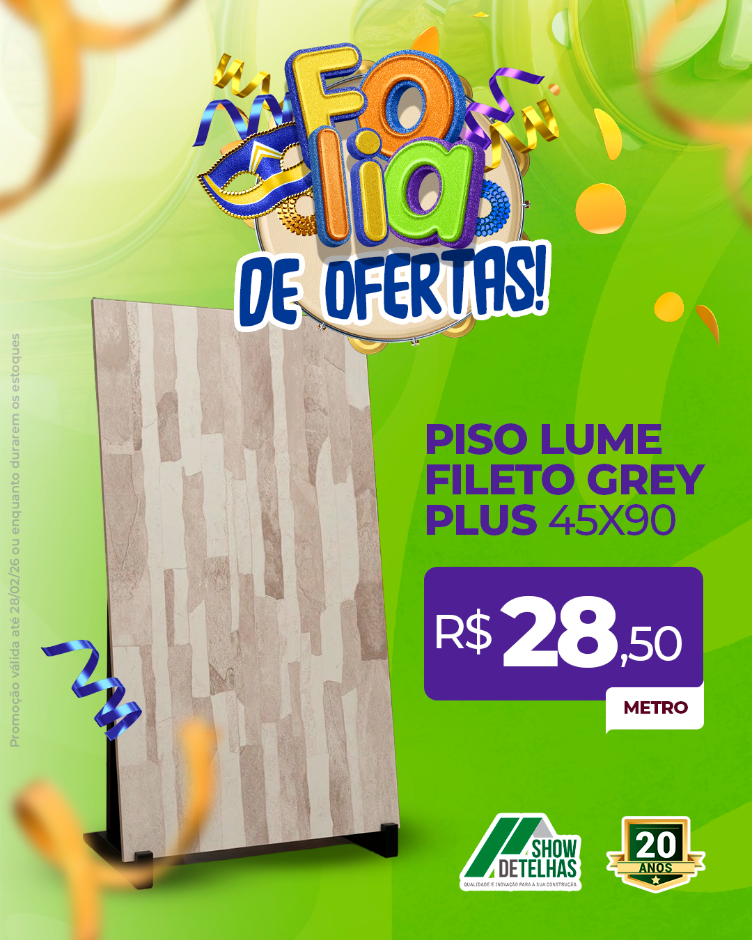 Uma escolha impecável para transformar sua obra hoje!