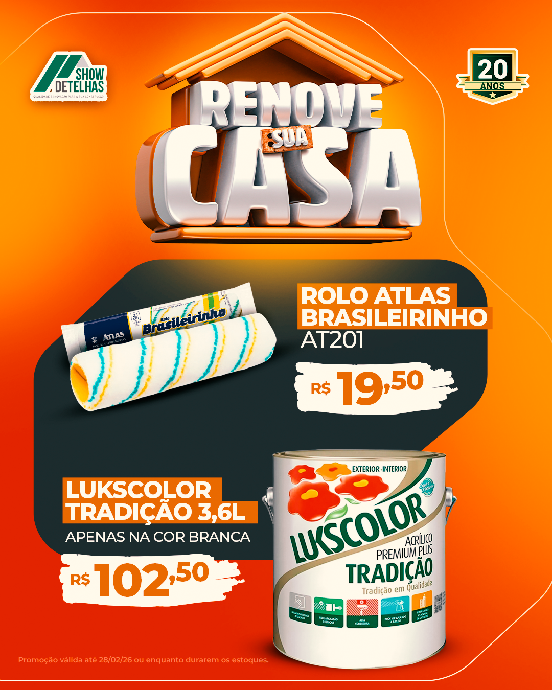 Dê vida nova aos seus ambientes com a qualidade que você já conhece! 