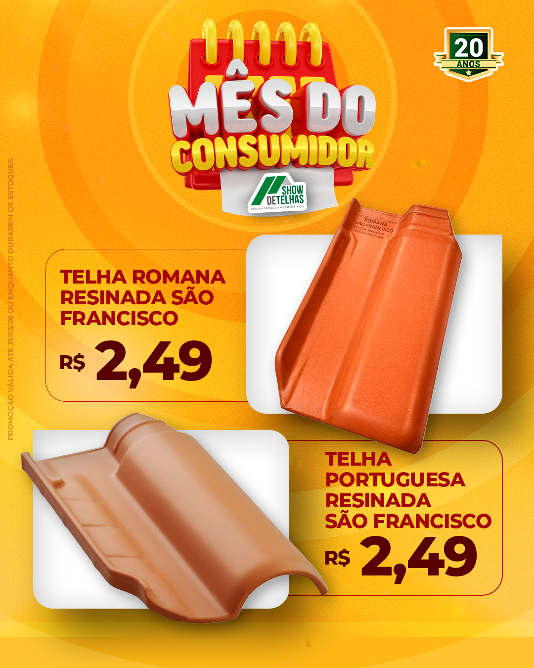 No mês do consumidor, a Show de Telhas preparou ofertas imperdíveis para você!