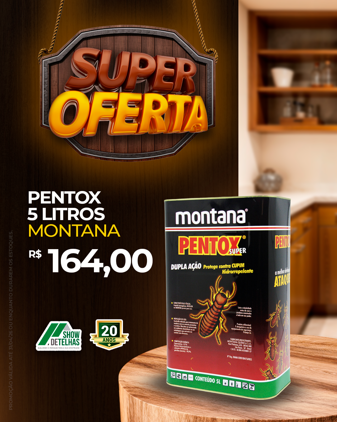 Proteger as estruturas de madeira contra a ação de cupins e da umidade exige produtos de qualidade