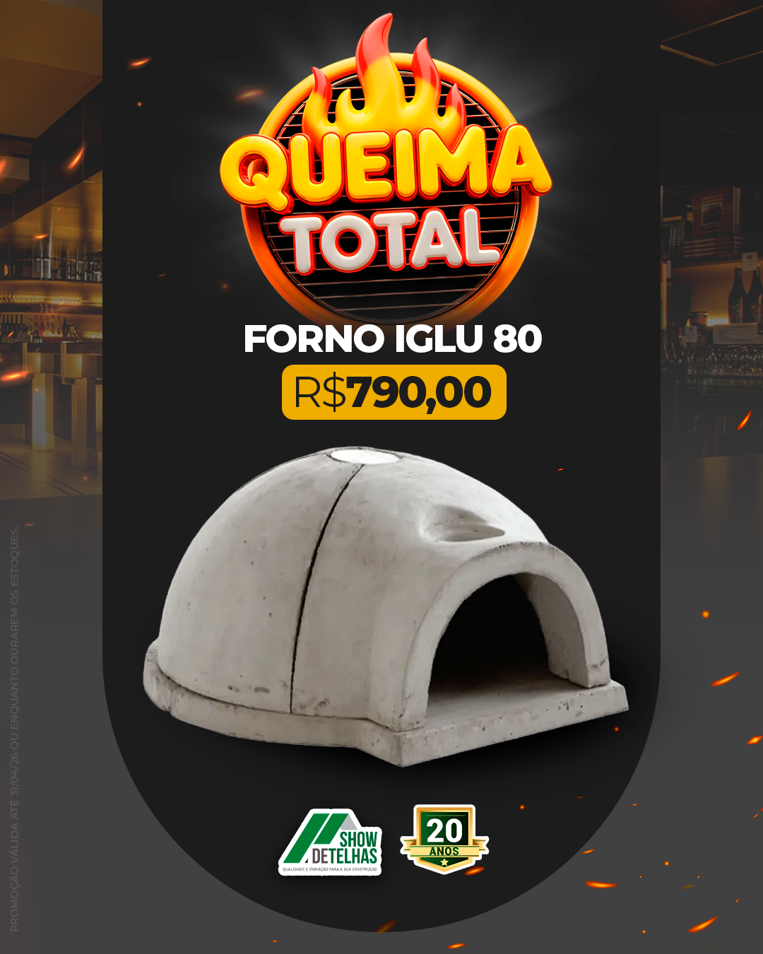 Chegou o momento de elevar sua área gourmet com um verdadeiro clássico.