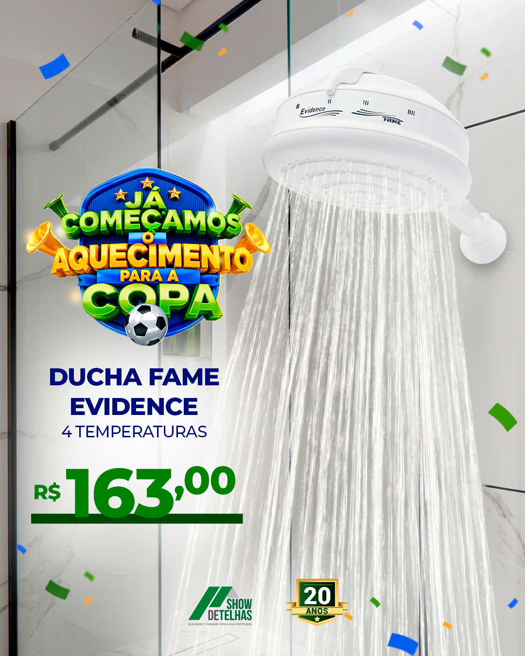 Já começou o aquecimento para a Copa por aí?