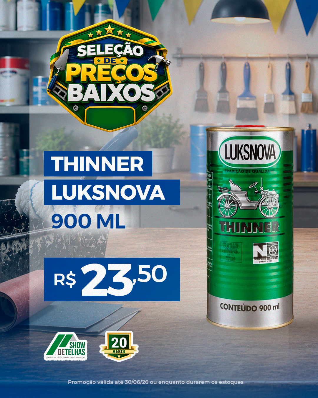 Deseja garantir o melhor acabamento e máxima eficiência na diluição das suas tintas e vernizes?