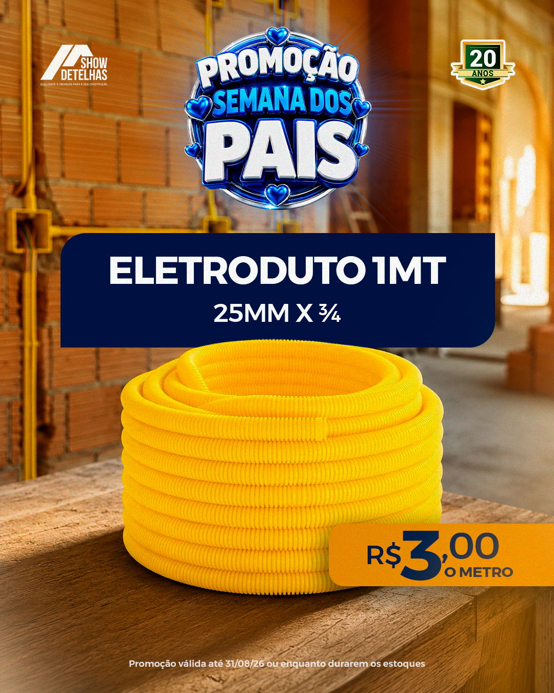 A "Semana dos pais" continua com uma oferta para quem está construindo ou reformando! 