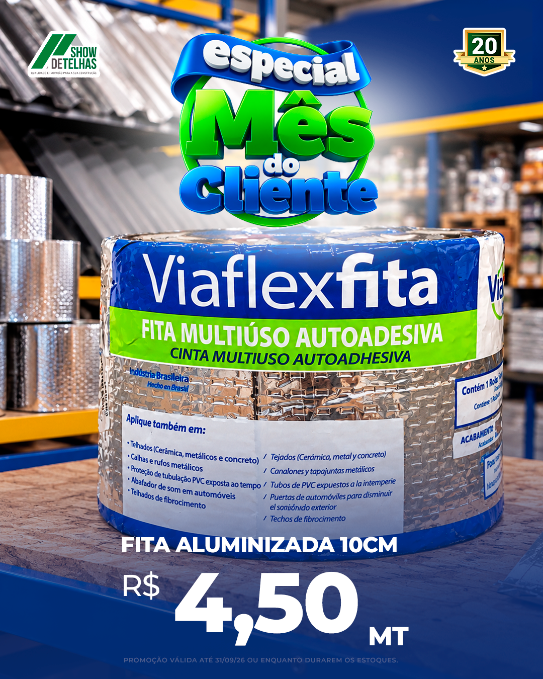 Mês do cliente com preço que ajuda a resolver aquele reparo sem pesar no bolso. 