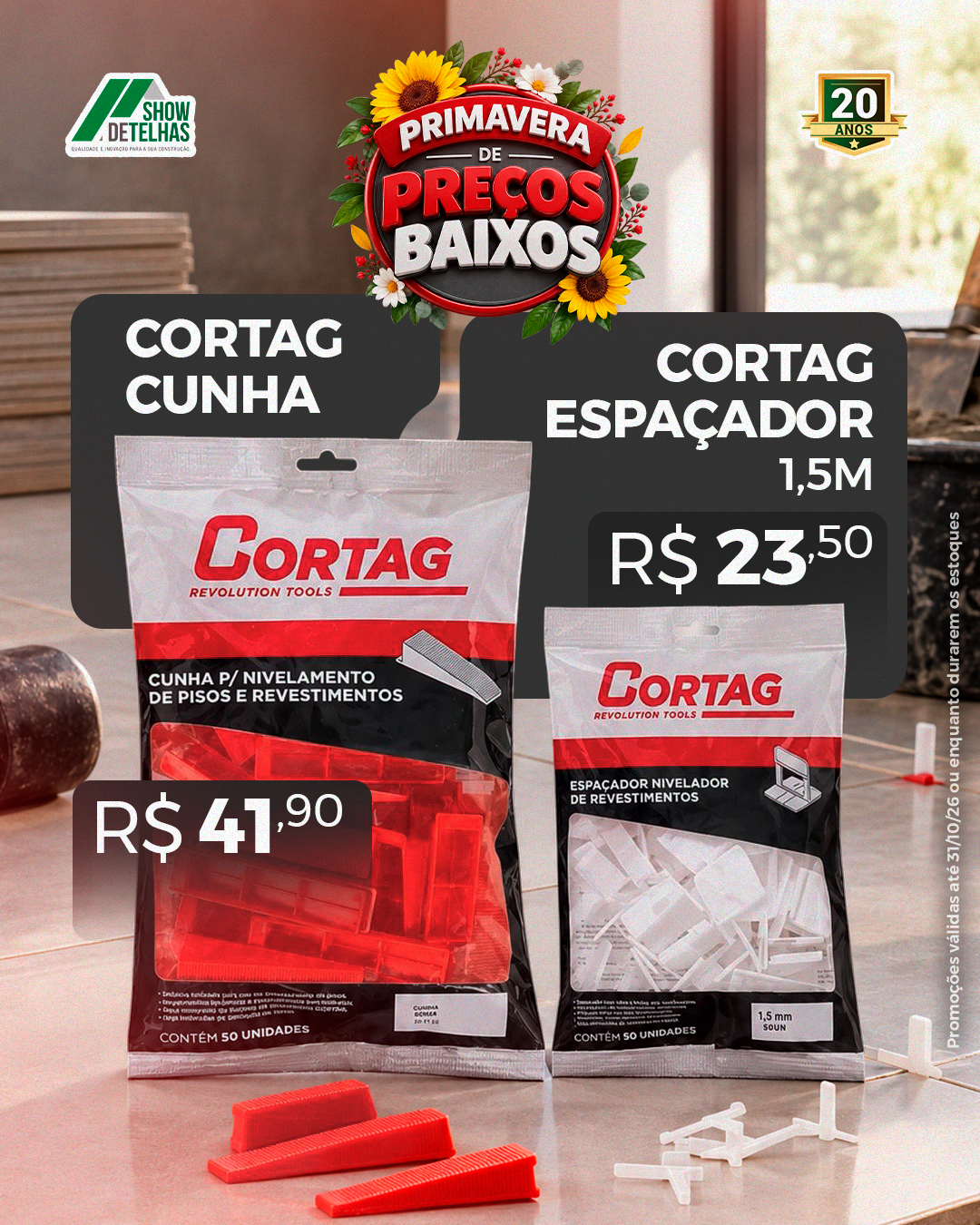 Um bom assentamento também depende de precisão nos detalhes.