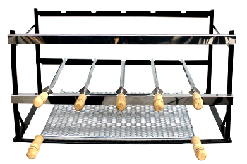 Grill manual epóxi / inox - 5 espetos