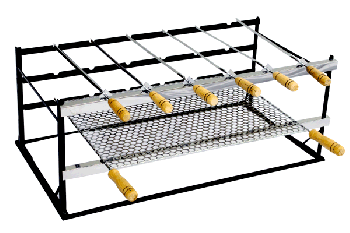 Grill manual epóxi / inox - 6 espetos